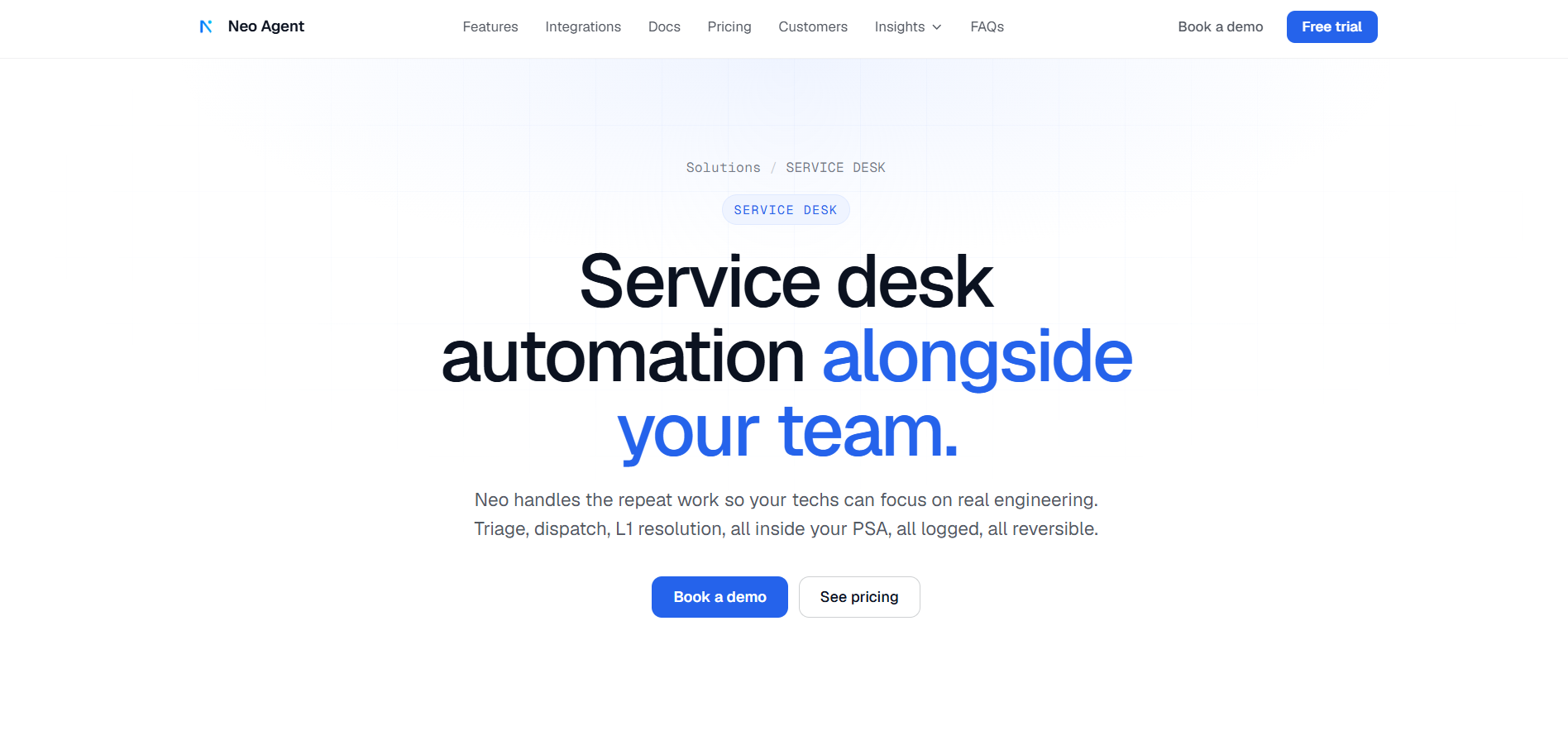 AI Service Desk Across the Existing Stack