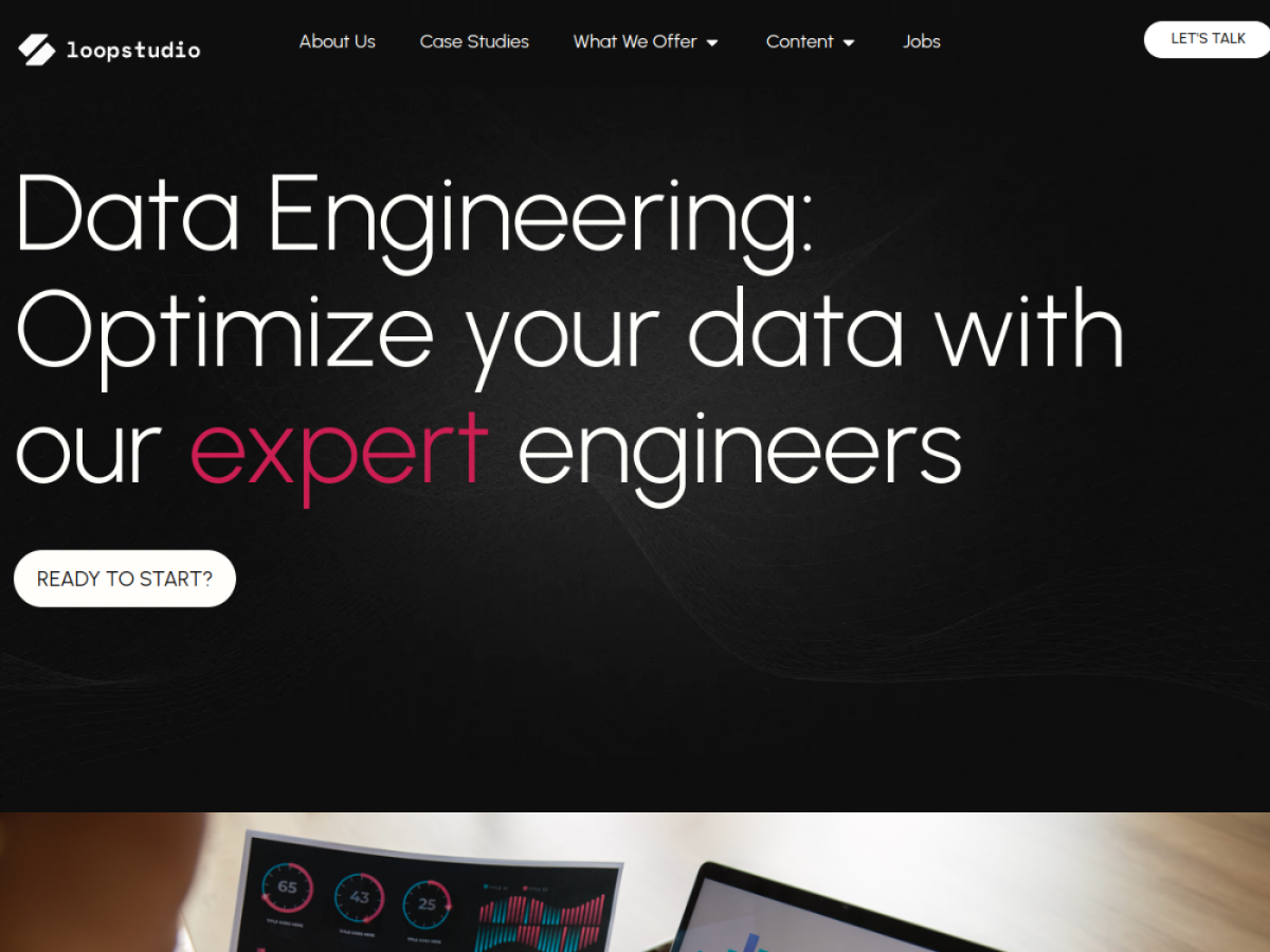 LoopStudio data engineering services page