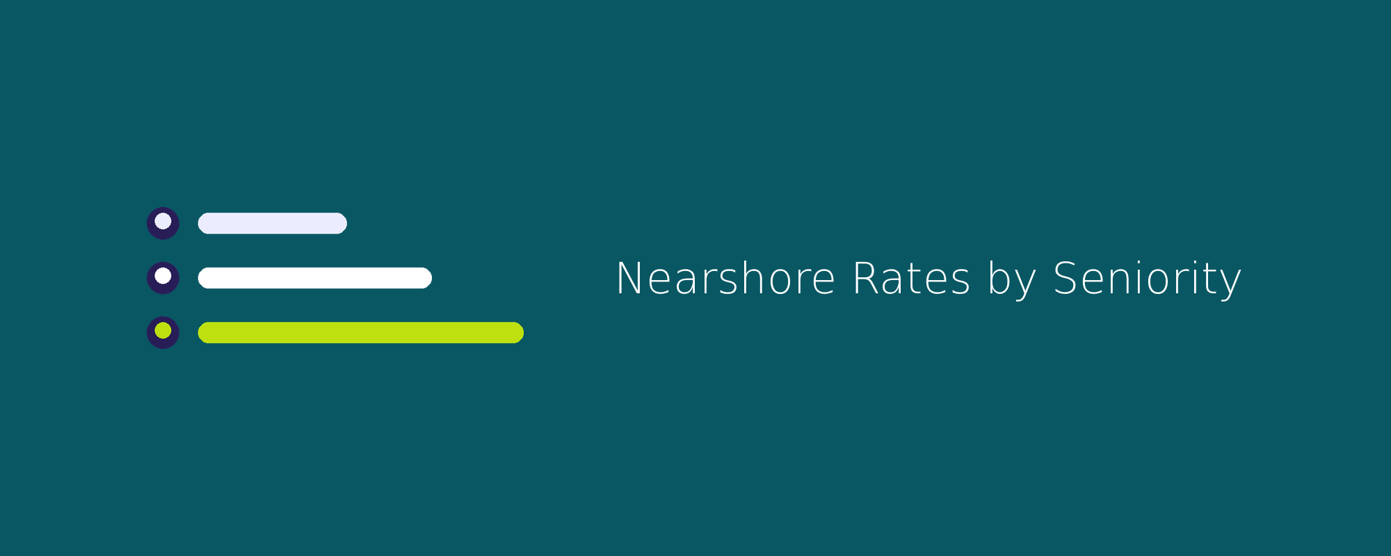 Nearshore rates by seniority